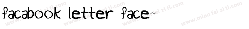 facabook letter face字体转换